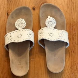 White Jack Rogers sandals size 7.5- barely worn